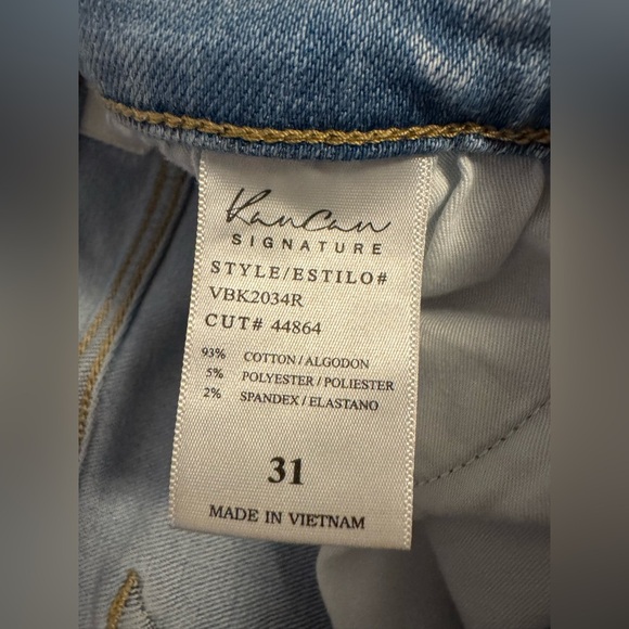 Kancan Kurvy Mid-Rise Straight Stretch Jean - Picture 6 of 8